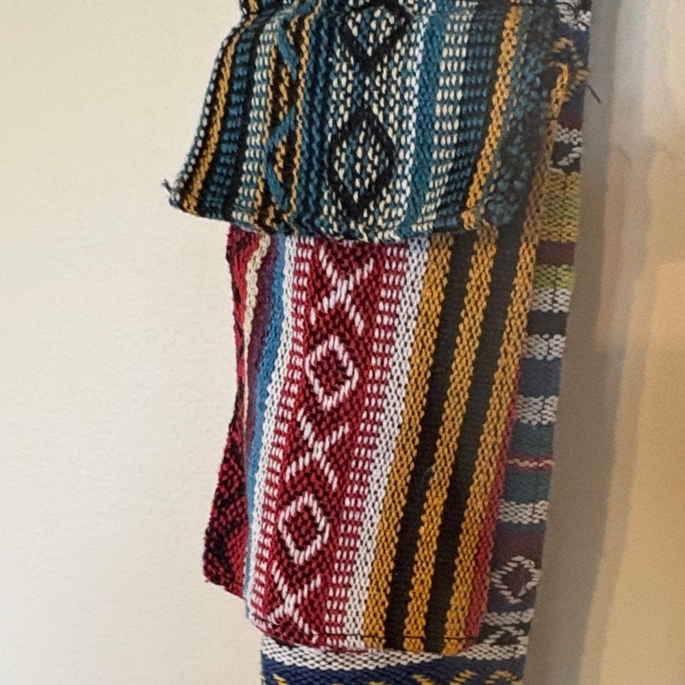 Embroidered Blue Mushroom Patchwork Crossbody Bag… - image 4